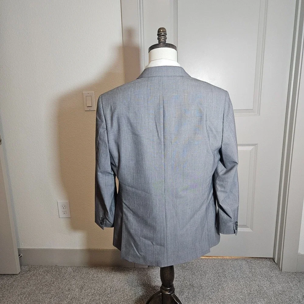 Banana Republic Sport Coat Blazer Suit Men 44R Tailored Fit Wool Plaid -Pls Read